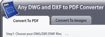 Any DWG and DXF to PDF Converter