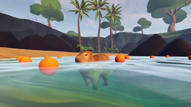 Trải nghiệm những hành động thường thấy của Capybara