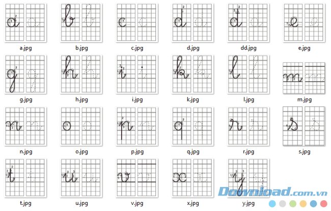Bộ ảnh hướng dẫn cách viết chữ UNITapviet