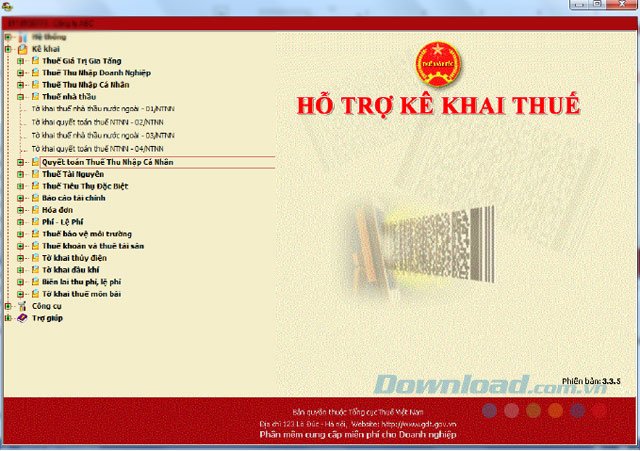 Tải HTKK mới nhất và sử dụng để kê khai thuế trên máy tính