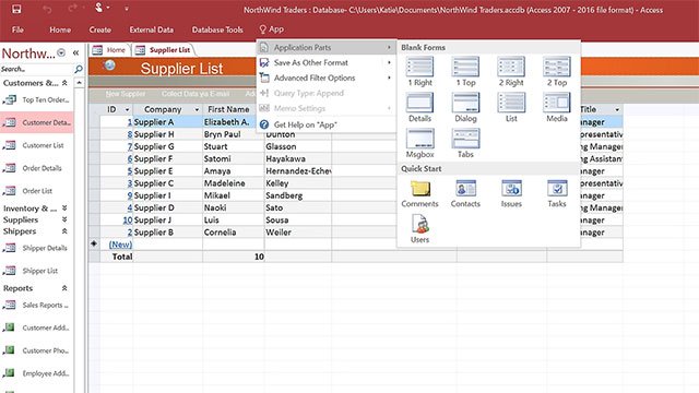 Microsoft Access được tích hợp sẵn trong Microsoft 365 vô cùng tiện lợi