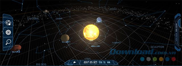 Mô phỏng hệ mặt trời 3D