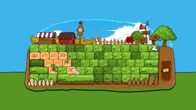 Typing Farmer là game nông trại nhàn rỗi trên màn hình máy tính