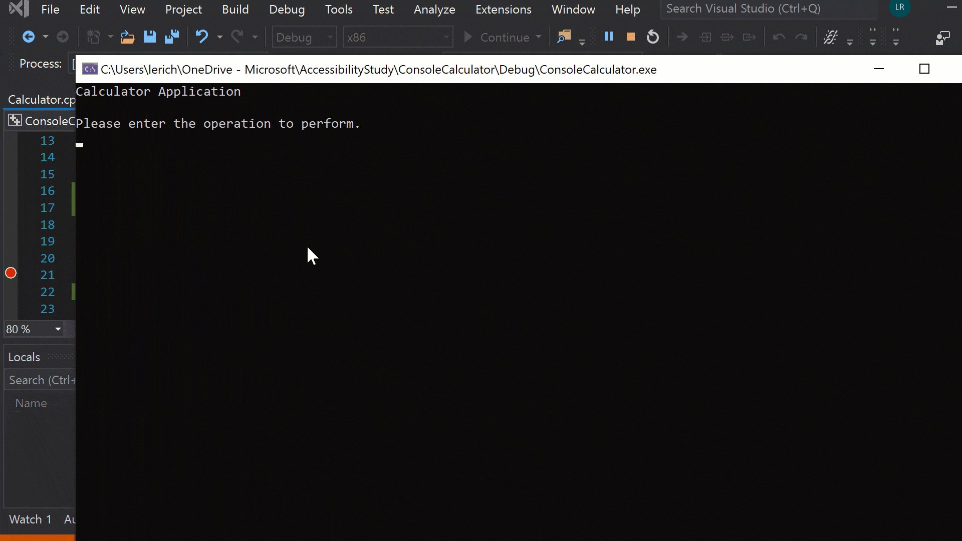 Visual Studio hỗ trợ gỡ lỗi