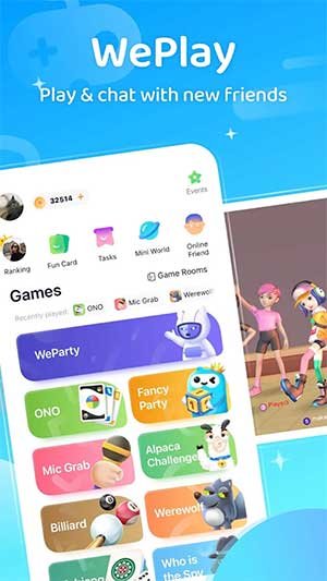 Chơi và chat với bạn bè