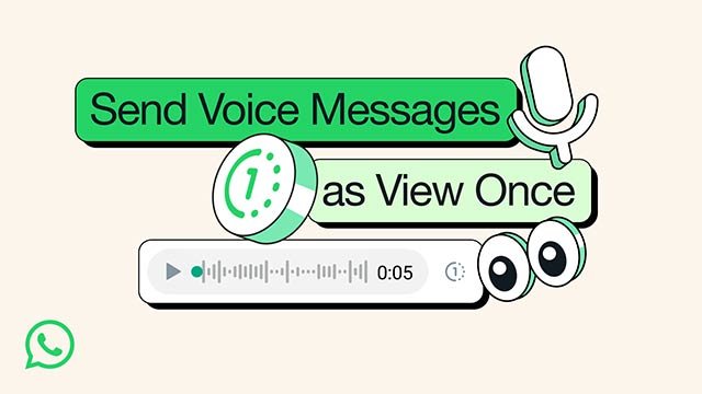 Tính năng View Once được triển khai cho tin nhắn thoại trên WhatsApp