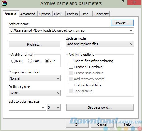 WinRAR với định dạng file nén mới